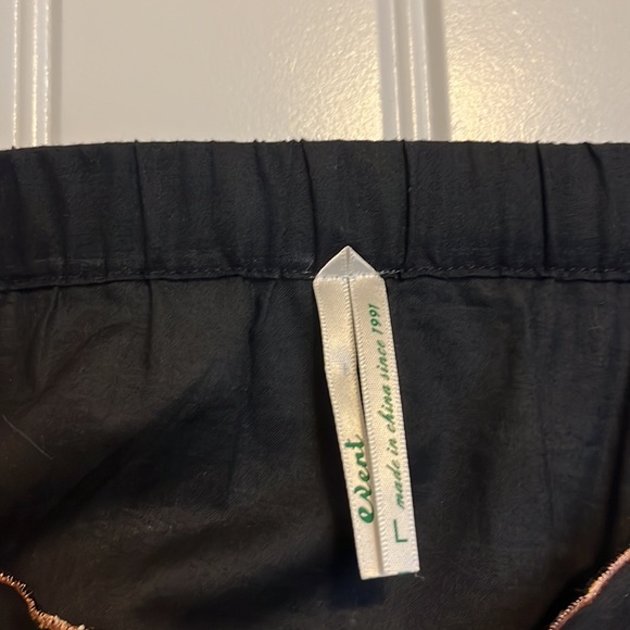 Black romper with floral embroidery - Picture 4 of 4